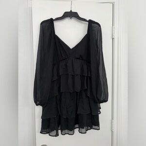 Abercrombie dress with sheer sleeves